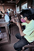 Siem Reap - inside the workshop of the 'Artisan d'Angkor' 